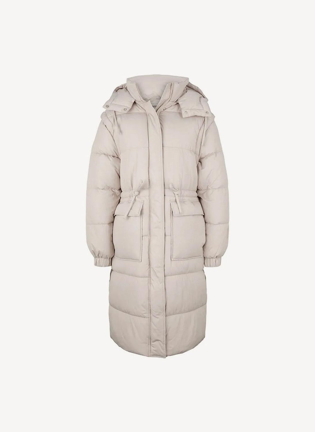 Trench Textured Technical Oute - Pearl Grey - Women