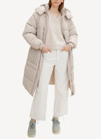 Trench Textured Technical Oute - Pearl Grey - Women