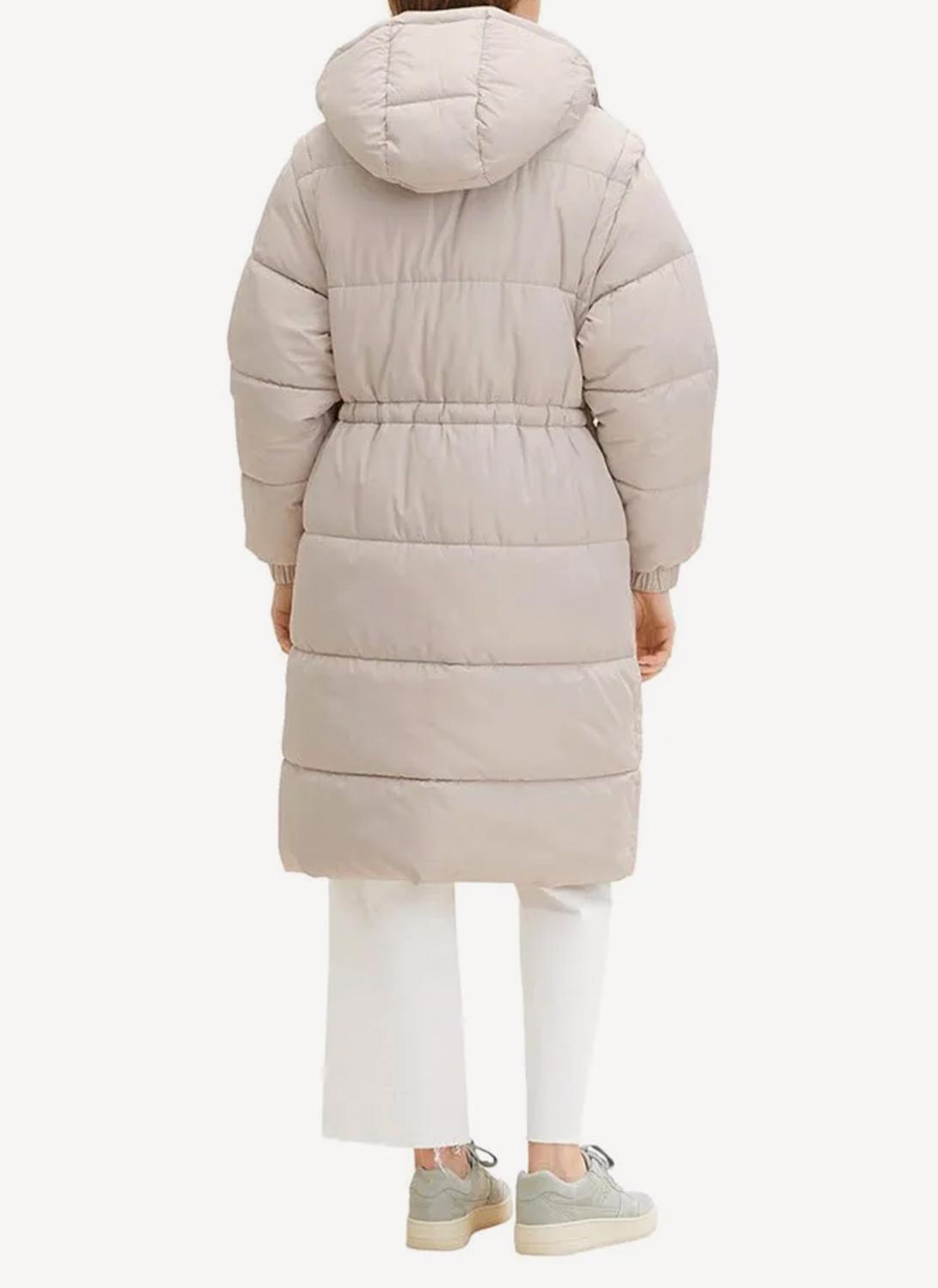 Trench Textured Technical Oute - Pearl Grey - Women