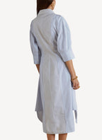 Dress - White/Blue - Women