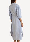 Dress - White/Blue - Femme