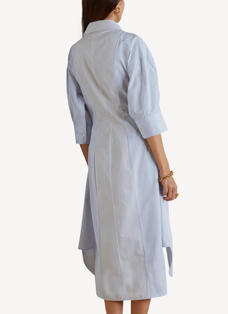 Dress - White/Blue - Femme
