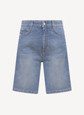 Stella Mc Cartney - Salt & Pepper Logo Laser Deni - Medium Blue - Femme