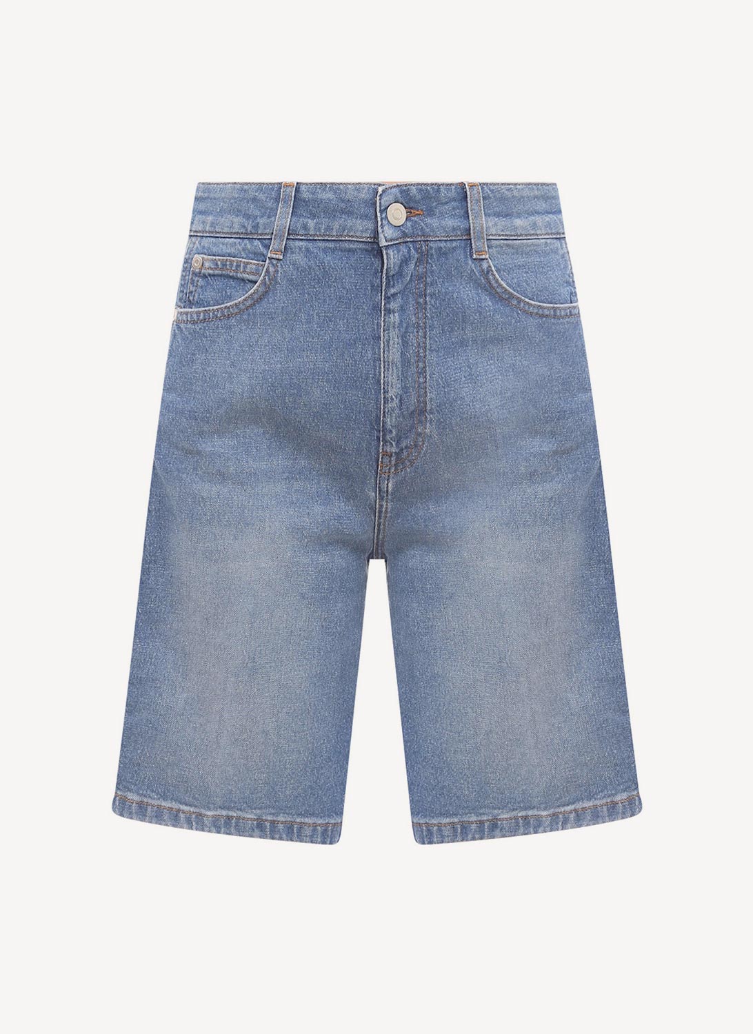 Stella Mc Cartney - Salt & Pepper Logo Laser Deni - Medium Blue - Femme