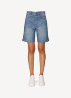 Stella Mc Cartney - Salt & Pepper Logo Laser Deni - Medium Blue - Femme