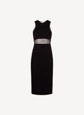 Levels Of Transparency Knit Dress - Black - Women