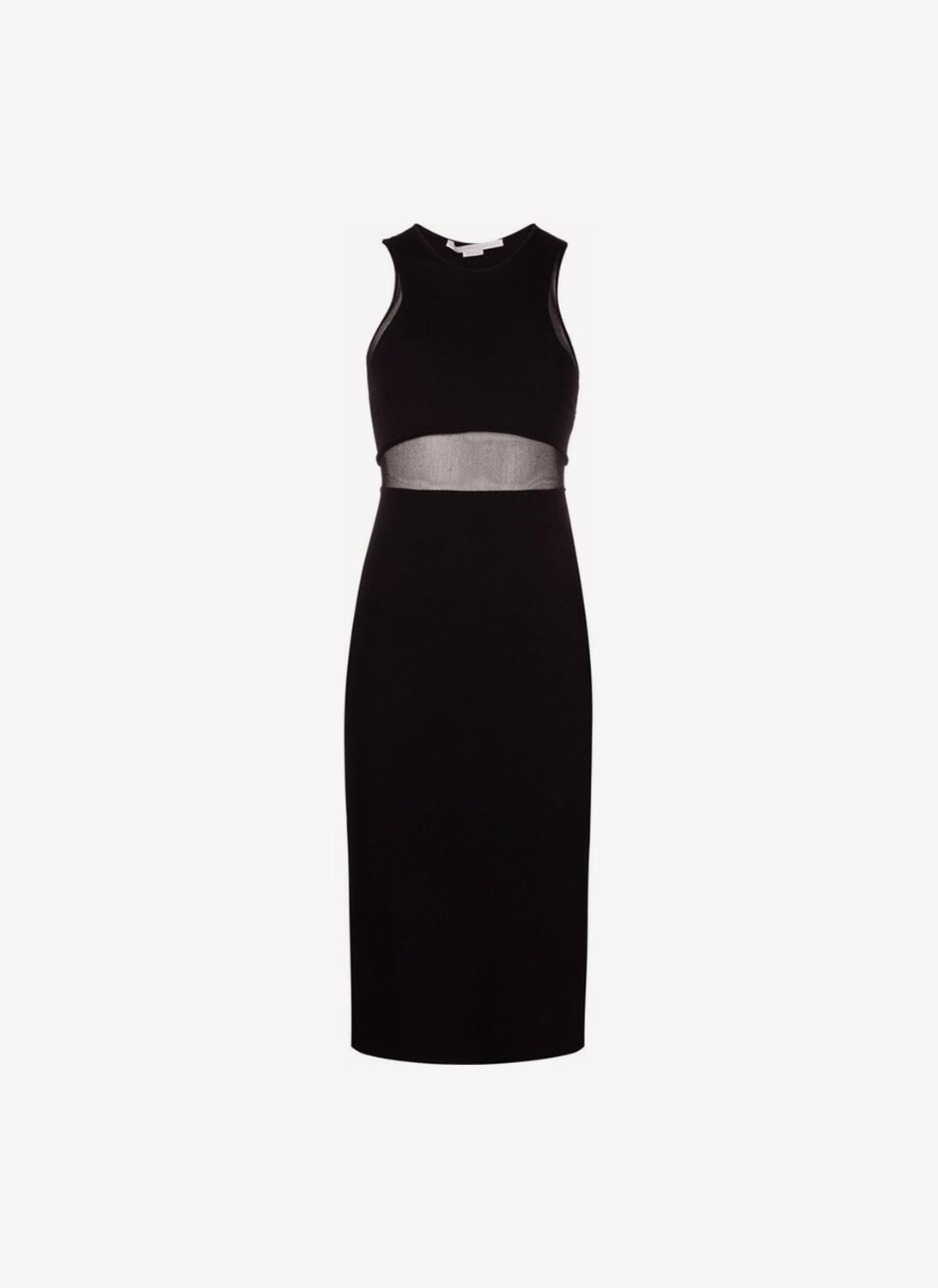 Levels Of Transparency Knit Dress - Black - Women