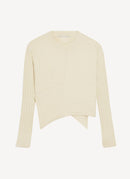 Stella Mc Cartney - Ready-To-W Elevated Cotton Rib Jumper Kni - Cream - Women