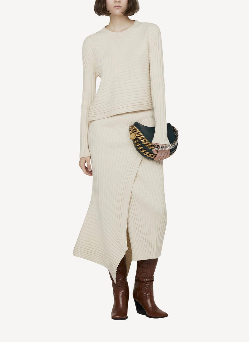 Stella Mc Cartney - Ready-To-W Elevated Cotton Rib Jumper Kni - Cream - Women