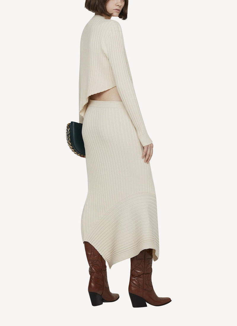 Stella Mc Cartney - Ready-To-W Elevated Cotton Rib Jumper Kni - Cream - Women