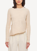 Stella Mc Cartney - Ready-To-W Elevated Cotton Rib Jumper Kni - Cream - Women