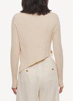 Stella Mc Cartney - Ready-To-W Elevated Cotton Rib Jumper Kni - Cream - Women