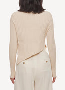 Stella Mc Cartney - Ready-To-W Elevated Cotton Rib Jumper Kni - Cream - Women