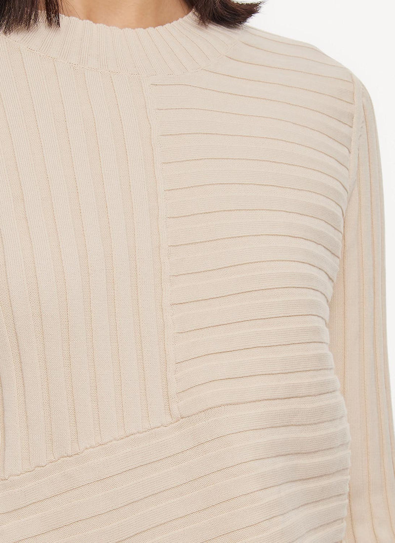 Stella Mc Cartney - Ready-To-W Elevated Cotton Rib Jumper Kni - Cream - Women