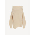Sudadera 3D Regenerated Cashmere Knit J - Cream - Mujer