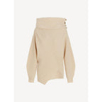 Sudadera 3D Regenerated Cashmere Knit J - Cream - Mujer