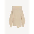 Sudadera 3D Regenerated Cashmere Knit J - Cream - Mujer