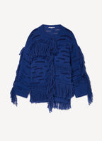 Sweat Airy Alpaca Texture Knit - Jewel Blue - Femme