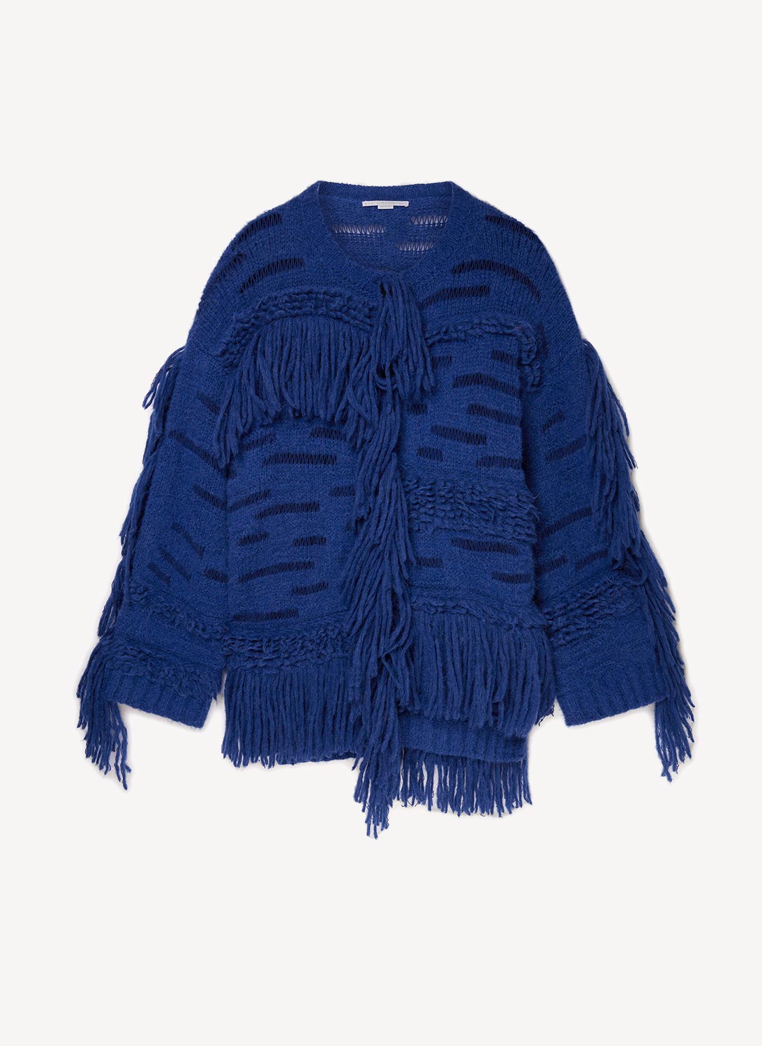 Sweat Airy Alpaca Texture Knit - Jewel Blue - Femme