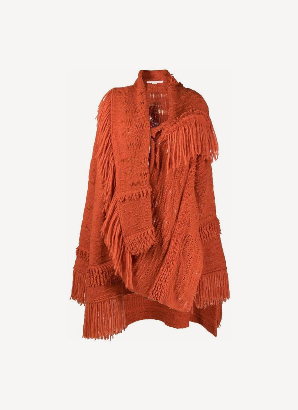 Manteau Airy Alpaca Texture Knit - Tangerine - Femme