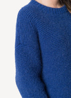 Sweat Soft Alpaca Staples Knit - Jewel Blue - Femme