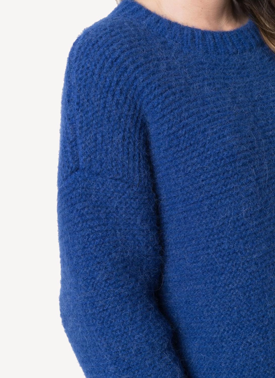 Sweat Soft Alpaca Staples Knit - Jewel Blue - Femme