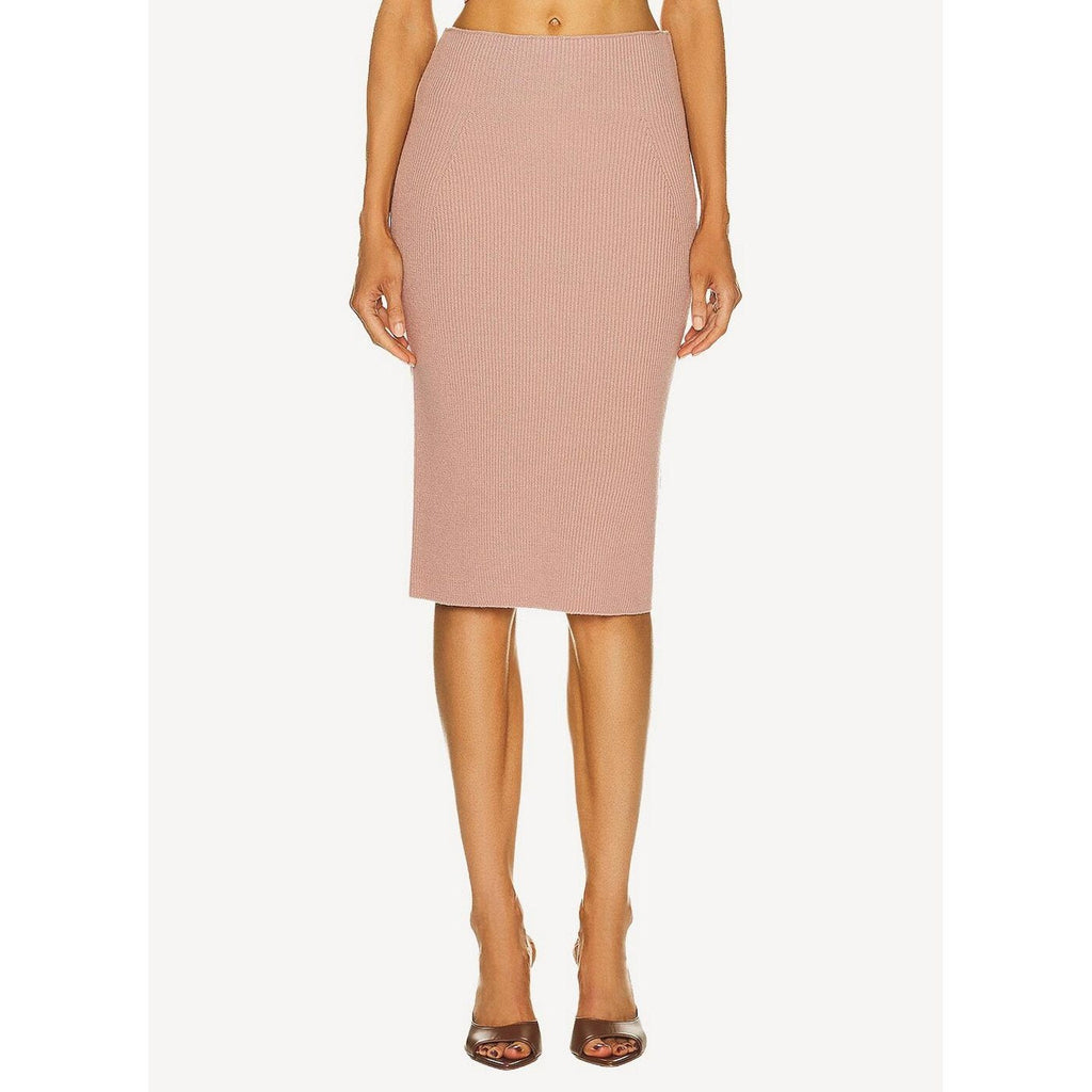 Falda Corset Cut Wool Knit - Blush - Mujer