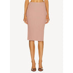 Falda Corset Cut Wool Knit - Blush - Mujer