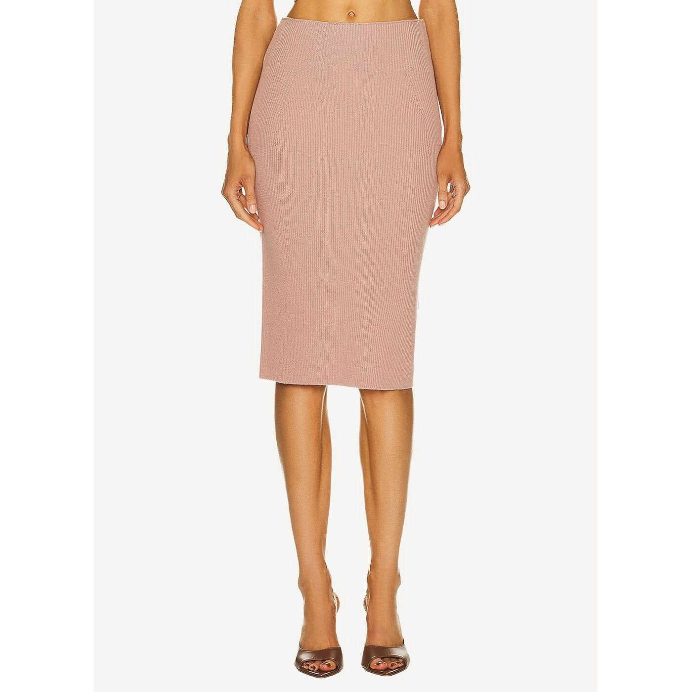 Falda Corset Cut Wool Knit - Blush - Mujer