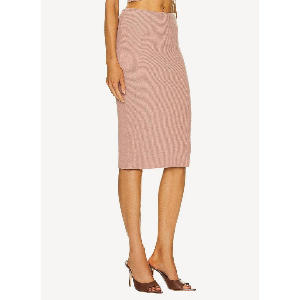 Falda Corset Cut Wool Knit - Blush - Mujer
