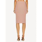 Falda Corset Cut Wool Knit - Blush - Mujer
