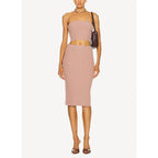 Falda Corset Cut Wool Knit - Blush - Mujer