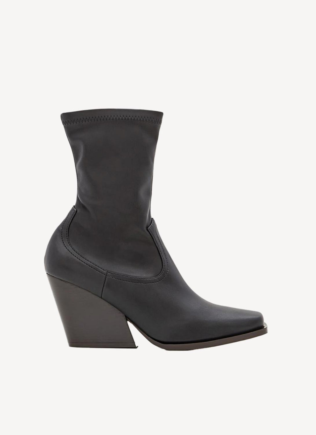 Stella Mc Cartney - Botas Cowboy Stretch Alter Mat - Black - Mujer