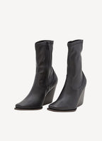 Stella Mc Cartney - Botas Cowboy Stretch Alter Mat - Black - Mujer