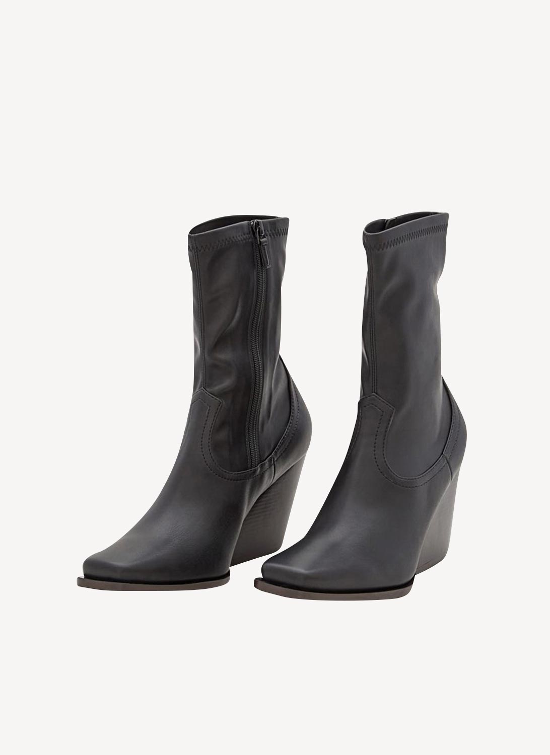 Stella Mc Cartney - Botas Cowboy Stretch Alter Mat - Black - Mujer
