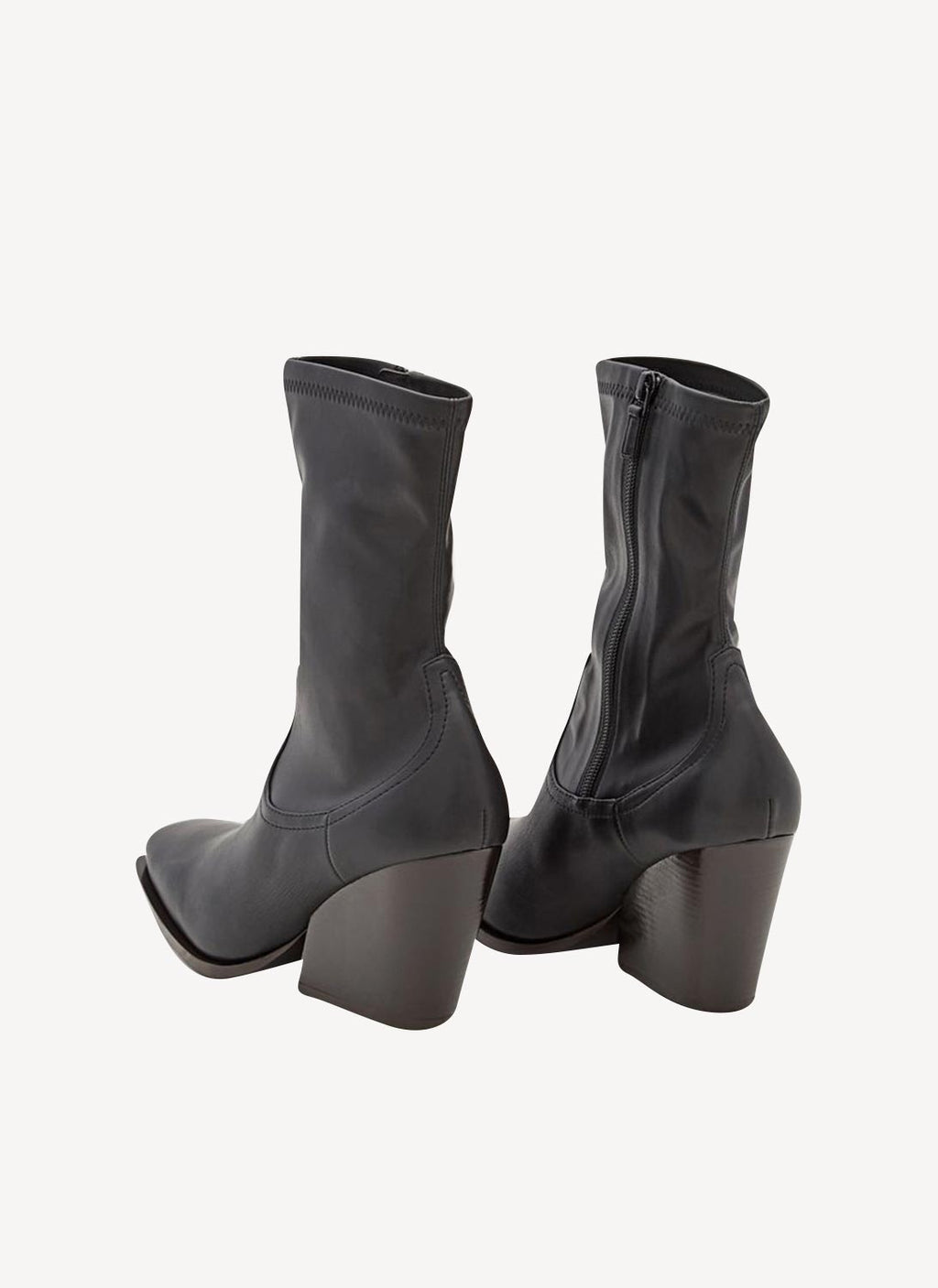 Stella Mc Cartney - Botas Cowboy Stretch Alter Mat - Black - Mujer