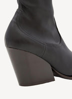 Stella Mc Cartney - Botas Cowboy Stretch Alter Mat - Black - Mujer