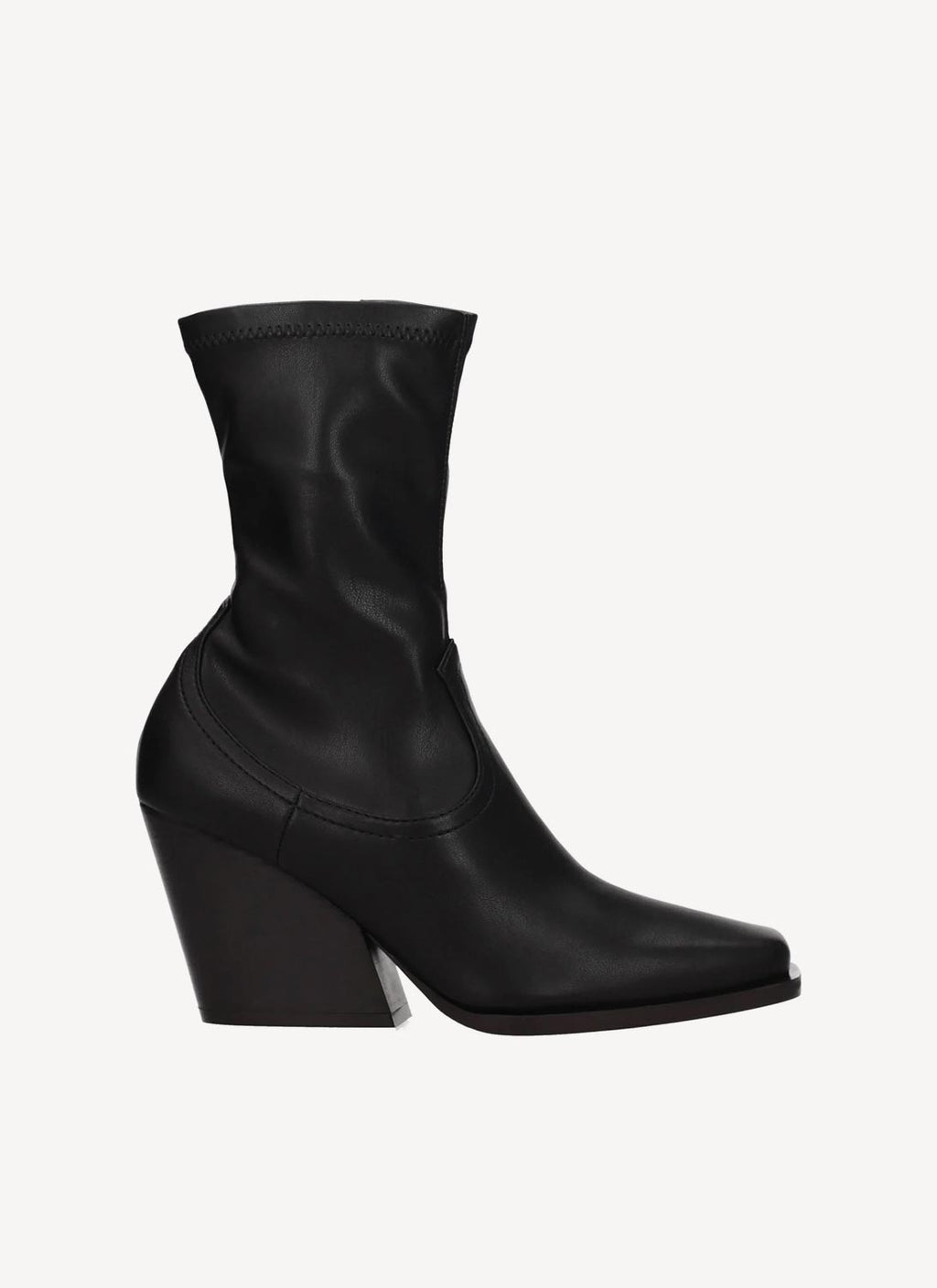 Stella Mc Cartney - Botas Cowboy Stretch Alter Mat - Black - Mujer