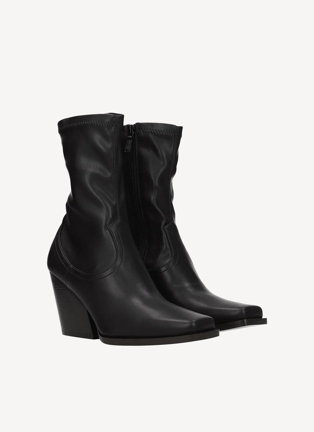 Stella Mc Cartney - Botas Cowboy Stretch Alter Mat - Black - Mujer