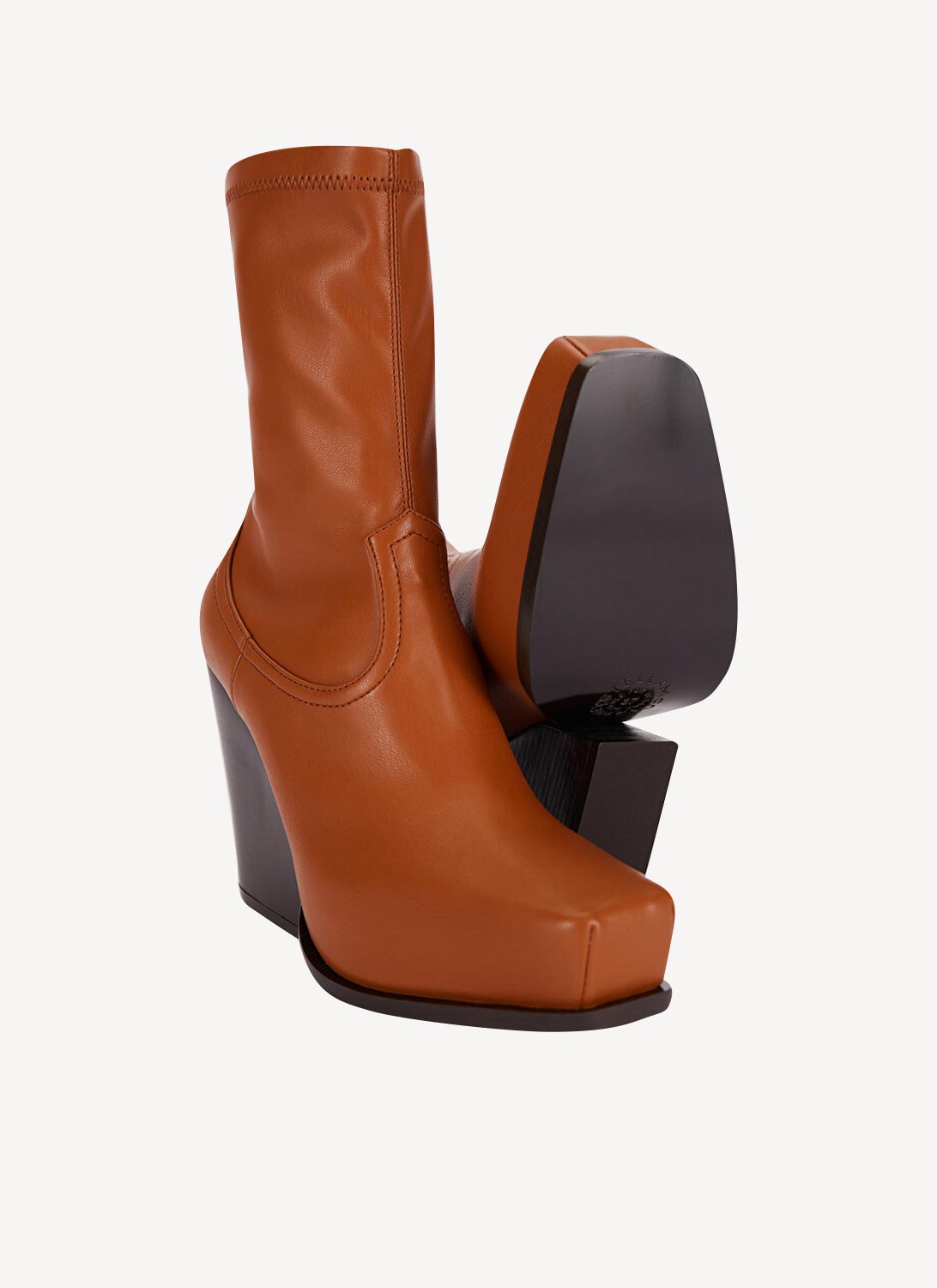 Stella Mc Cartney - Zapatos Cowboy Stretch Alter Mat - Praline - Mujer
