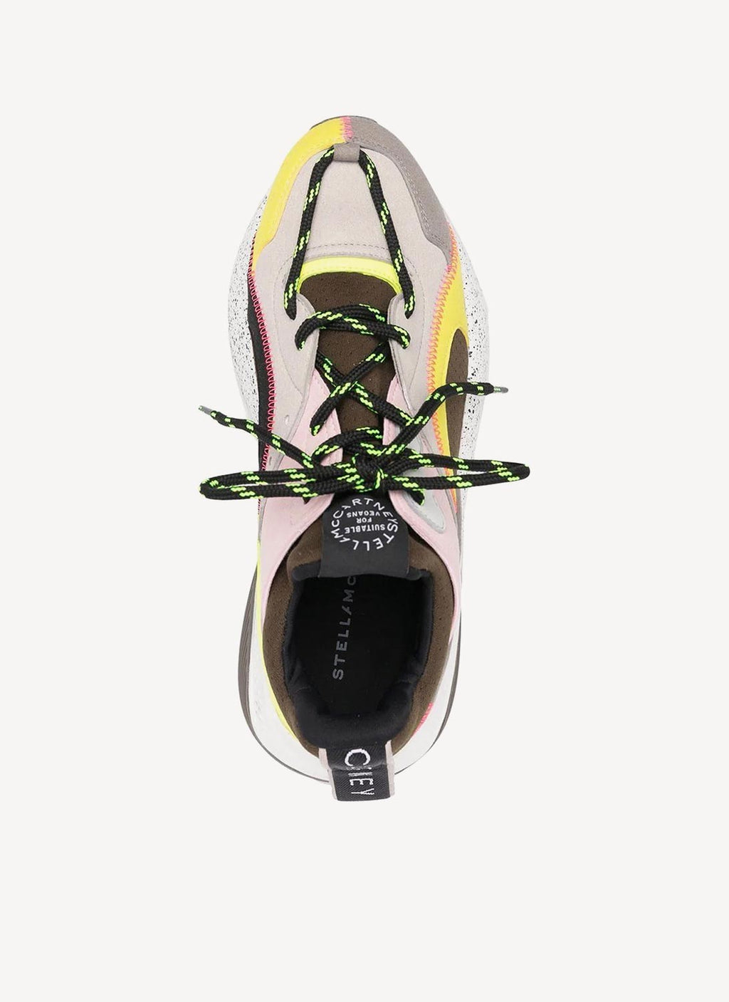 Stella Mc Cartney - Eclypse Ss26 Multi Suede Mater Shoes - Multi Fluo Yellow - Women