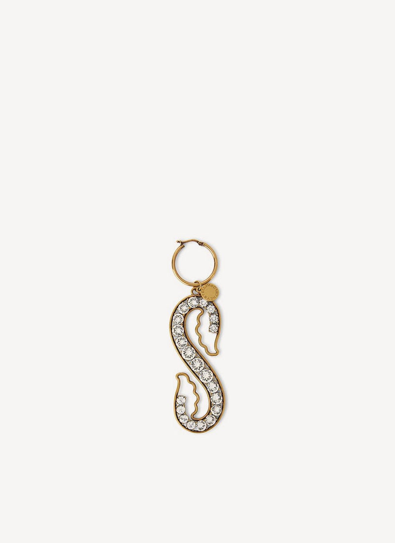 Pendiente Izquierdo Brass&Crystals - Vintage Gold - Mujer