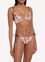Ss21 S7B011150 Tie Side Bikini - Pink Multicolour - Femme