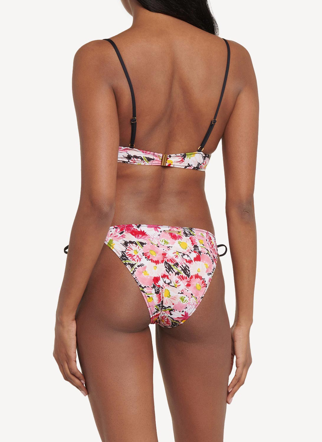 Ss21 S7B011150 Tie Side Bikini - Pink Multicolour - Femme