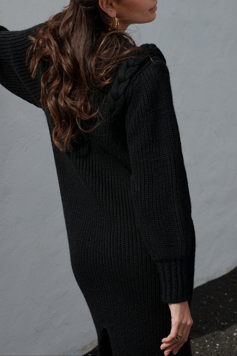 Robe En Maille Kelly Noir