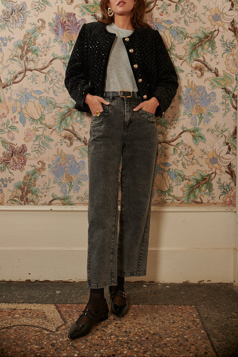 Bebé Charol Negro Heather