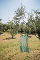 Vestido Capri Rayas Verde Playa