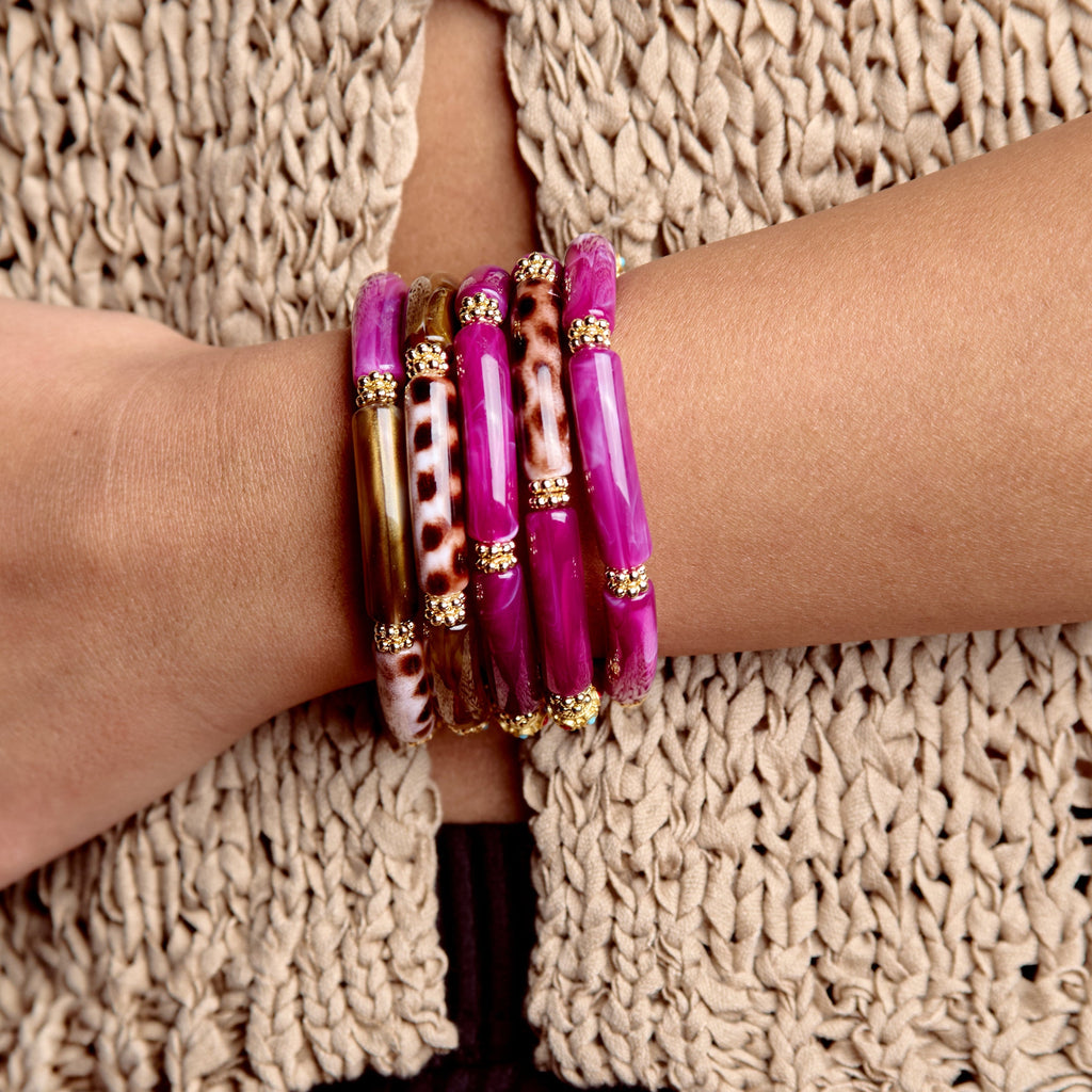 Bracelet Juhu - Monochrome Grenat