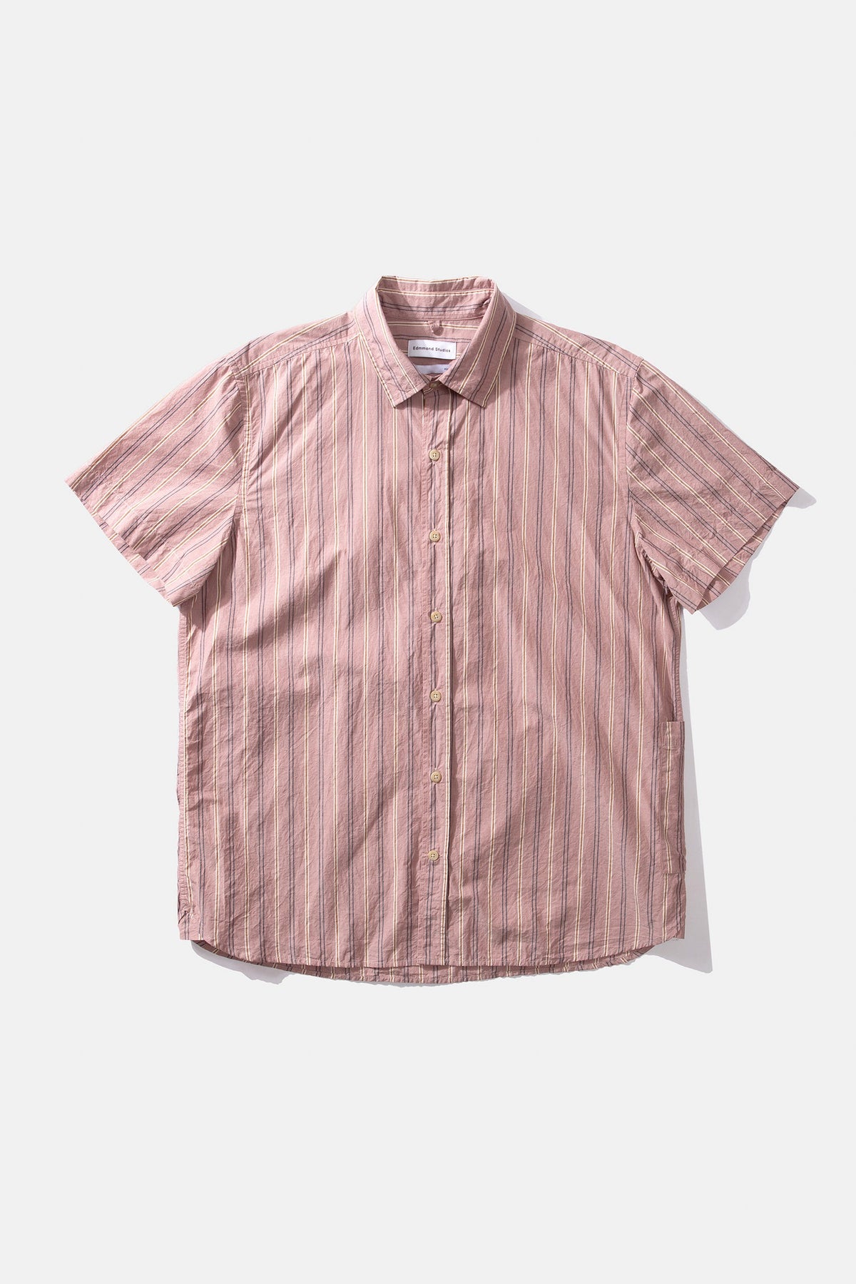 Chemise Manches Courtes Stripes Plum