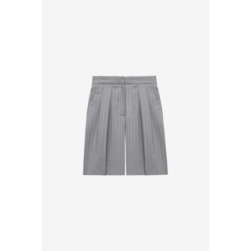 Short Stuart Grey Stripes